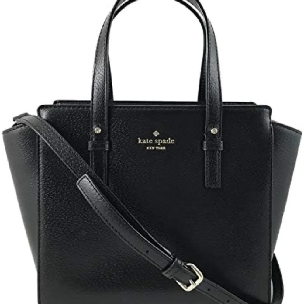 Kate Spade New York Grand Street Small Hayden Leather Handbag Black - Picture 1 of 9
